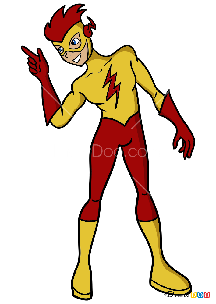 How to Draw Kid Flash, Teen Titans